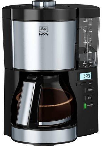 Melitta Filterkoffieapparaat Look Timer 1025 08 zwart, 1, 25