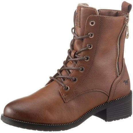 Mustang Shoes Veterlaarsjes met kleine studs en rits aan de binnenkant