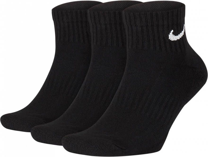 Nike Cotton Quarter 3er Pack Unisex Black 75% Baumwolle, 23% Polyamid, 2% Elasthan