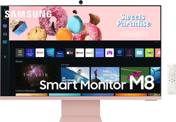 Samsung Ls32bm80puuxen Smart Monitor M8 32 Inch 3840 X 2160(ultra Hd 4k)Va paneel In Hoogte Verstelbaar