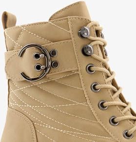 Scapino Blue Box veterboots met siergesp beige