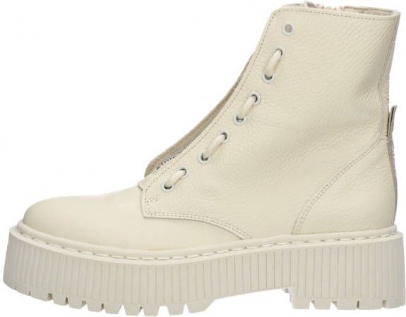 Steve Madden Odyl leren veterboots off white