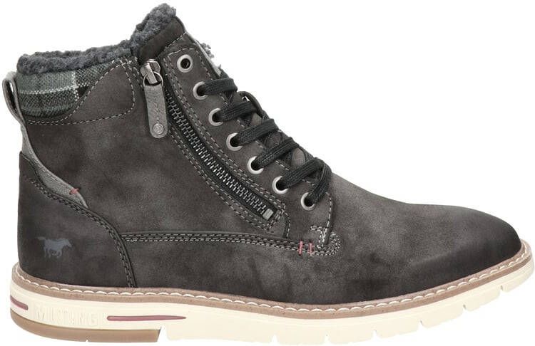 Mustang veterboots grijs