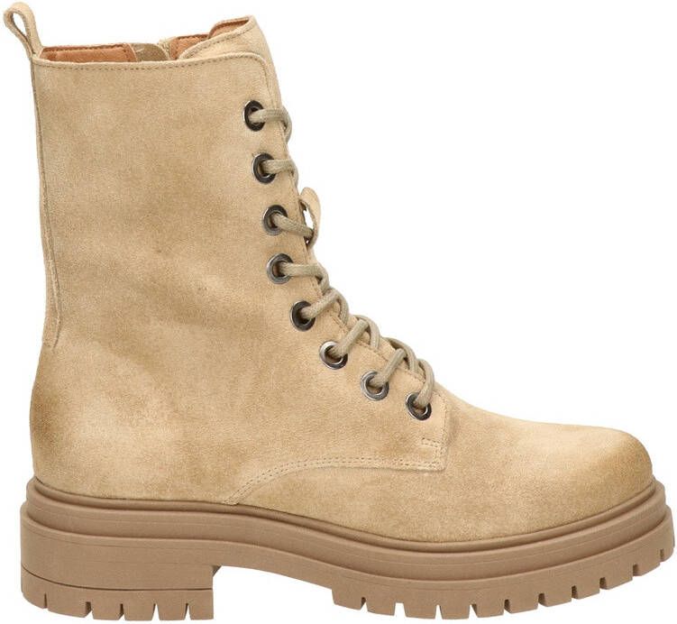 Nelson suède veterboots beige