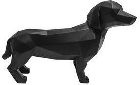 present time pt,  Ornament Origami Dog Standing Zwart 29, 7x10, 8x20, 8cm