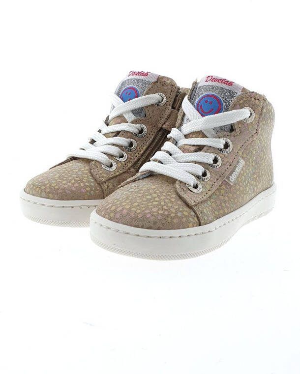 Develab leren lopen Sneakers beige Leer