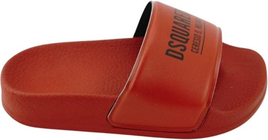 Dsquared2 Slippers Rood Dames