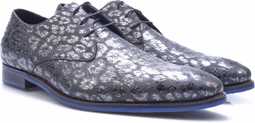 Floris van bommel De Stapper 06.11 Dark Grey G+ Wijdte Veterschoenen