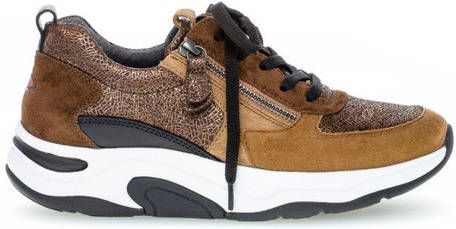 Gabor 9991 2 Sneakers , Bruin, Dames