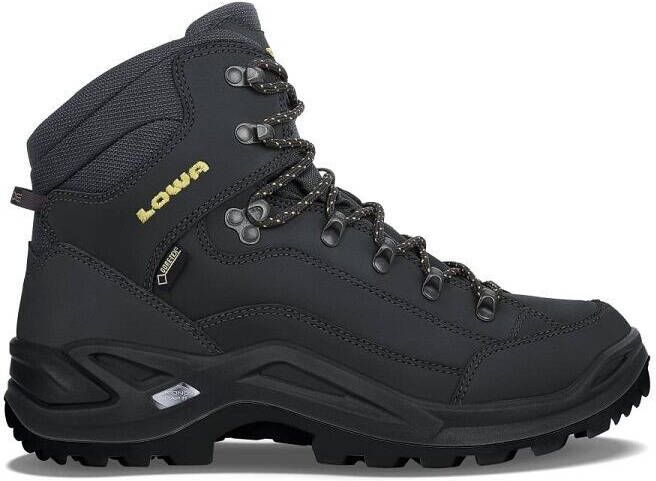 Lowa Renegade Mid GTX Wandelschoenen Donkergrijs/Middengeel