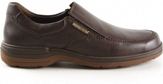 mephisto donkerbruin Davy Dark Brown instappers en mocassins