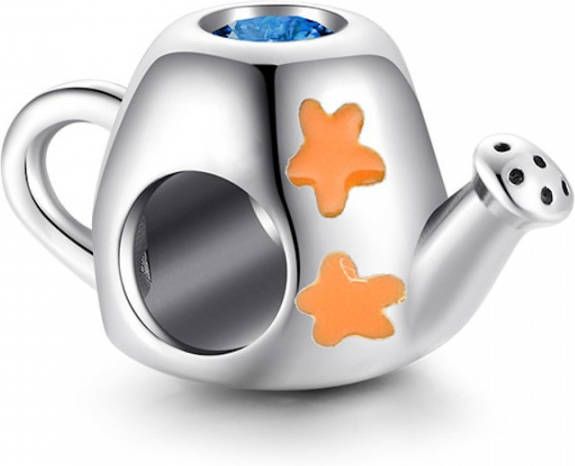 Mijn bedels Bedel gieter met bloemen