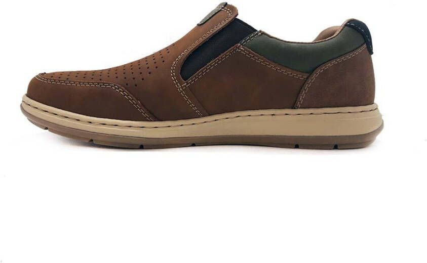 Rieker Instappers bruin Leer 321208