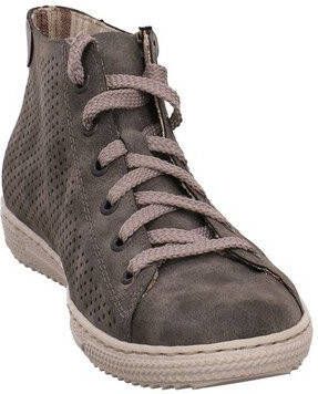 Rieker Veterschoen Dames Grijs/Zilver