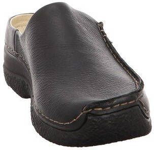 Klompen Wolky 06250 Seamy Slide 70000 zwart geprint leer