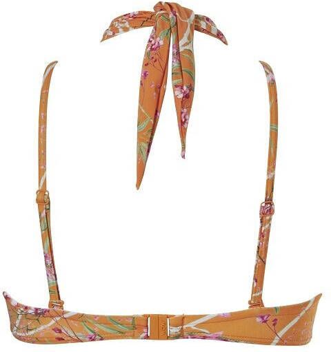 TC WOW gebloemde strapless beugel bikinitop rood/groen