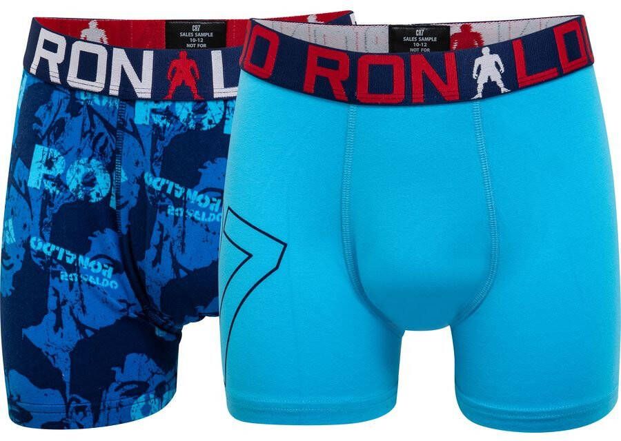 CR7 Underwear CR7 Boxershorts 2 Pack Blauw Kinderen