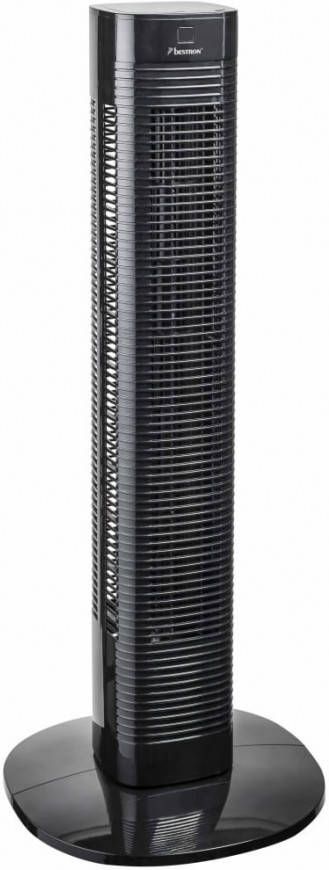 bestron Torenventilator AFT80ZRC met draaifunctie en timer, hoogte 80 cm, 50 w, zwart