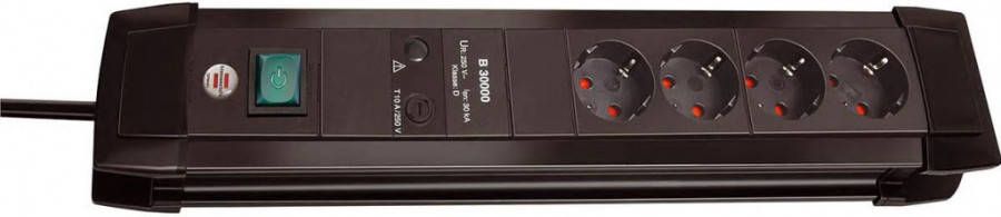Brennenstuhl 1155000374 4 Voudige stekkerdoos met overspanningsbeveiliging Premium Line 1, 8m