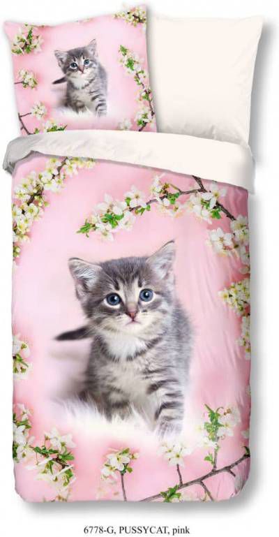 good morning Kinderovertrekset Pussycat 100% katoen(2 delig )