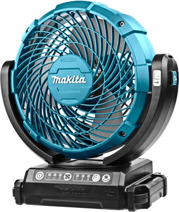 Makita Ventilator draagbaar 18 V blauw en zwart
