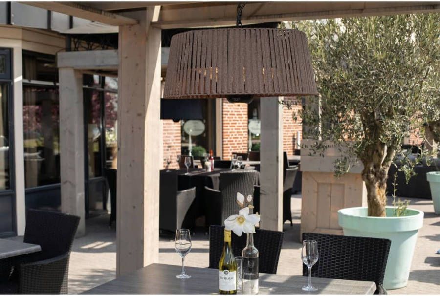 Sunred Hangende verwarmer Artix Corda 1800 W halogeen bruin