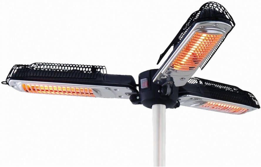 Sunred Parasolverwarming 2000 W halogeen zwart en zilver PH10