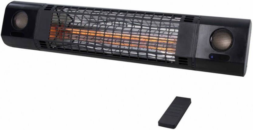 Sunred Wandverwarmer Sun and Sound 2000 W Rose Gold zwart