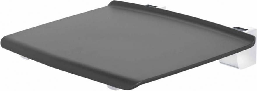 Tiger Opklapbare Douchezitting Boston Comfort en Safety 33 cm Donkergrijs