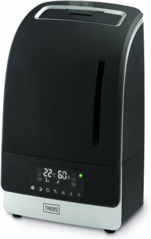 Trebs Digitale luchtbevochtiger zwart 99324