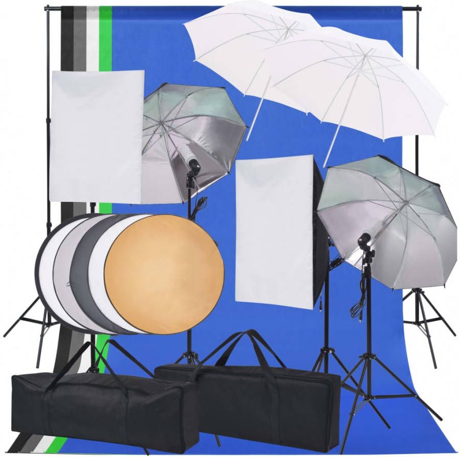 VIDAXL Fotostudio verlichtingsset