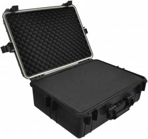 VIDAXL Hardcase transportkoffer met schuimvulling zwart
