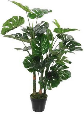 Mica Decorations Kunstplant Monstera in Pot Rubber Groen 100 x Ø75 cm