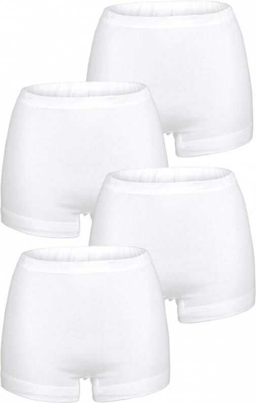 VIANIA Pantyslip met korte pijpen 4x wit